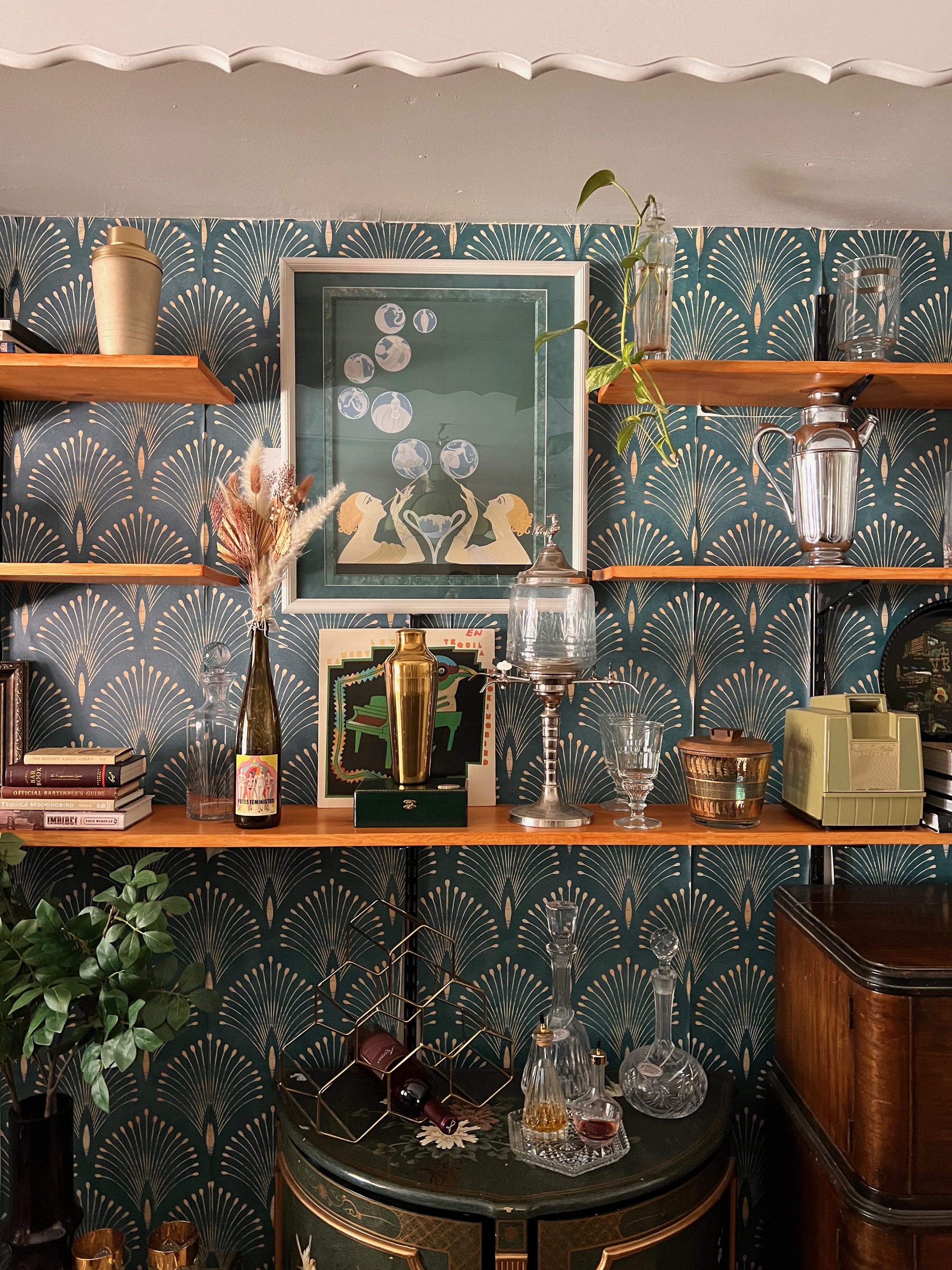 art deco home bar furniture set up and ideas